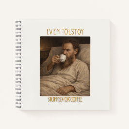 Sogar Leo Tolstoi machte an der Coffee Bar halt No Notizblock
