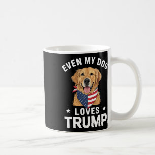 Sogar mein Hund Lieben Trump US Flag Bandana Kaffeetasse