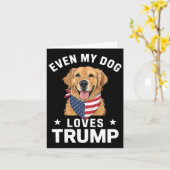 Sogar mein Hund Lieben Trump US Flag Bandana Karte (Gelbe Blume)
