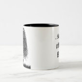 Sogar mein Kaffee isBLACK Zweifarbige Tasse (Mittel)