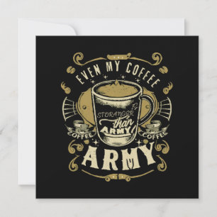 Sogar mein Kaffee ist stärker als das Heer