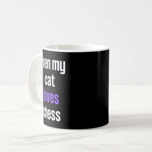 Sogar meine Katze Liebe scheut Kaffeetasse (Vorderseite Links)