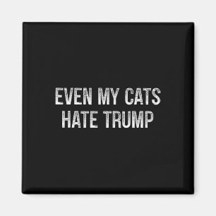 Sogar meine Katzen hassen Trump - Vintage-Stil -  Magnet
