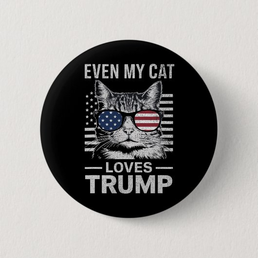 Sogar meine KatzenLieben Trump verschlingt die US- Button (Vorderseite)