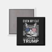 Sogar meine KatzenLieben Trump verschlingt die US- Magnet (Vorderseite/Rückseite)