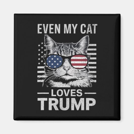 Sogar meine KatzenLieben Trump verschlingt die US- Magnet (Vorne)