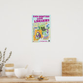 Sogar Monster Liebe Libraries 13" x 19" Poster (Küche)