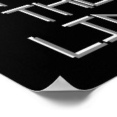 Sogar nette Leute haben Grenzen Typografie Poster (Ecke)