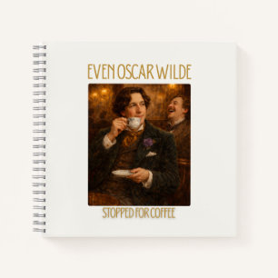 Sogar Oscar Wilde machte beim Kaffee Notizbuch hal