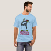 Sogar Pinguine Liebe Baseball T-Shirt (Vorne ganz)