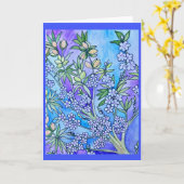 Sogar reife Mandeln Karte (Gelbe Blume)