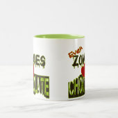 Sogar Zombies Liebe Schokolade Tasse (Mittel)
