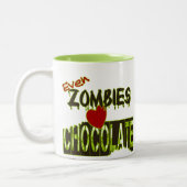 Sogar Zombies Liebe Schokolade Tasse (Links)