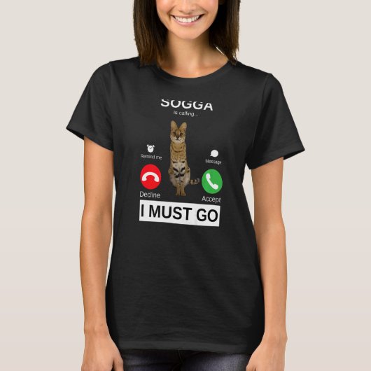 Sogga nennt Caracal Cat Meme T-Shirt (Vorderseite)