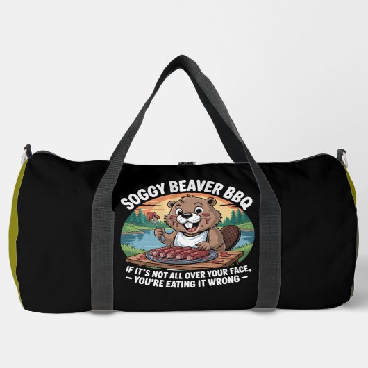 Soggy Beaver BBQ  Duffle Bag (Vorderseite)