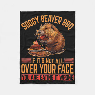 Soggy Beaver Grillen Shirt 2 Fleecedecke