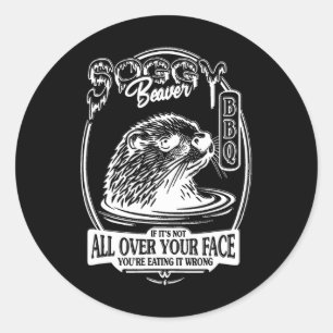 Soggy Beaver Grillen, wenn es nicht ganz auf dem G Runder Aufkleber