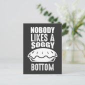 Soggy bottom Great British Baking Puin Postkarte (Stehend Vorderseite)