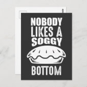 Soggy bottom Great British Baking Puin Postkarte (Vorne/Hinten)