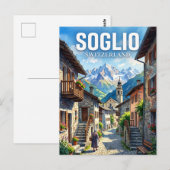 Soglio Schweiz Postkarte (Vorne/Hinten)