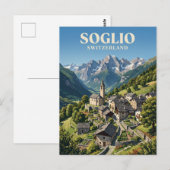 Soglio Schweiz Postkarte (Vorne/Hinten)