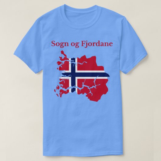 Sogn og Fjordane Landkreis Norwegen T-Shirt (Design vorne)