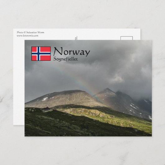 Sognefjellet Norwegen Postkarte (Vorne/Hinten)