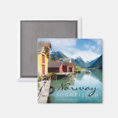 Sognefjord-Fjordlandschaft in Norwegen Magnet (Vorderseite/Rückseite)