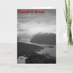 Sognefjord, Norwegen Karte