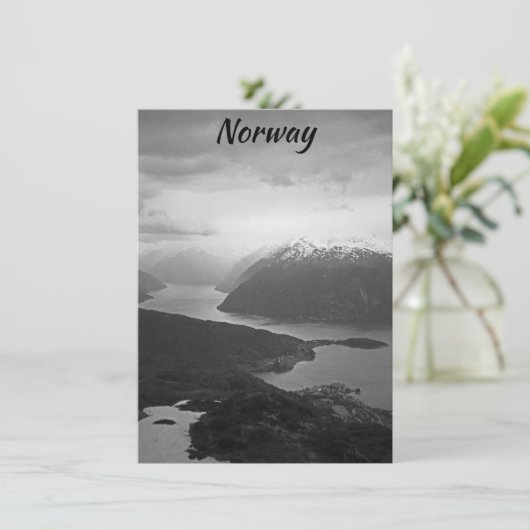 Sognefjord, Norwegen-Karte (Stehend Vorderseite)