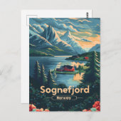 Sognefjord Norwegen Postkarte (Vorne/Hinten)