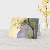 Sogni d'oro (süße Träume) Orchid Karte (Gelbe Blume)