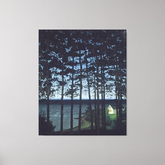 Sohlberg Fishermans Hütte Landschaftsbild Malerei Leinwanddruck (Vorderseite)