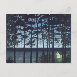 Sohlberg Fishermans Hütte Landschaftsbild Malerei Postkarte