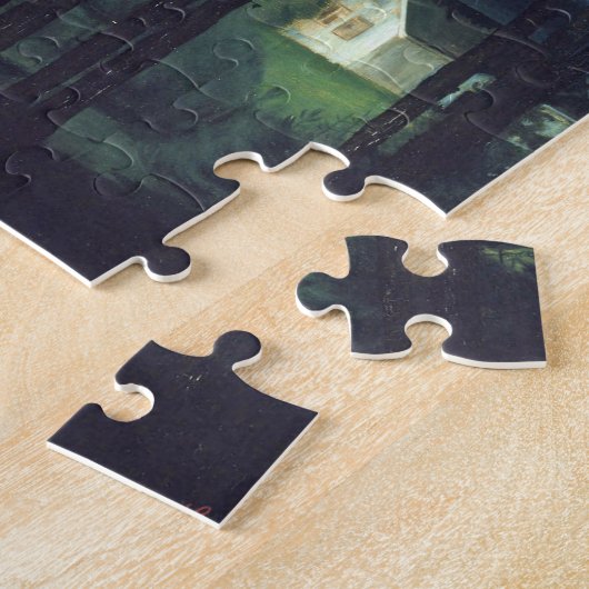 Sohlberg Fishermans Hütte Landschaftsbild Malerei Puzzle (Seite)