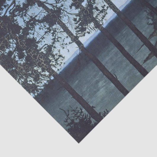 Sohlberg Fishermans Hütte Landschaftsbild Malerei Seidenpapier (Ausschnitt)