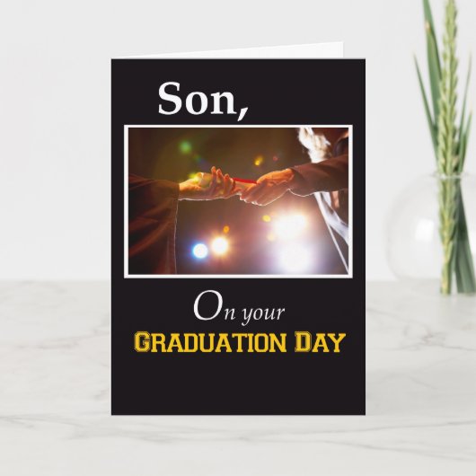 Sohn, Abschluss Day Diploma Karte (Vorderseite)