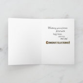 Sohn, Abschluss Day Diploma Karte (Innenseite)