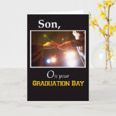 Sohn, Abschluss Day Diploma Karte (Gelbe Blume)