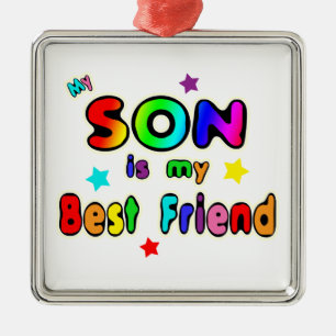 Sohn-bester Freund Silbernes Ornament