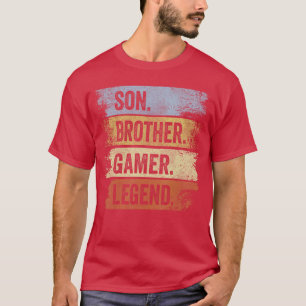 Sohn Bruder Gamer Legende Gaming-Geschenke für Jun T-Shirt