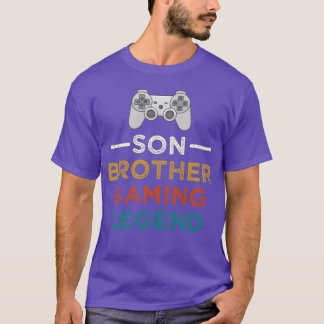 Sohn Bruder Gaming-Legende Gamer Gaming-Familie vi T-Shirt