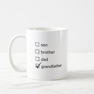 Sohn Bruder Vater Großvater Kaffeetasse