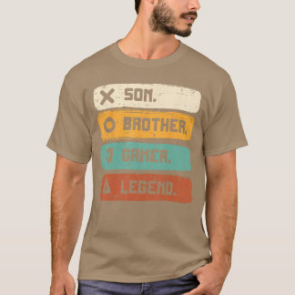Sohn Bruder Videospiel-Legende Gaming Männer Junge T-Shirt