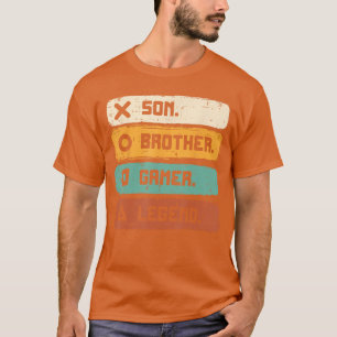 Sohn Bruder Videospieler Legende Gaming Männer Jun T-Shirt