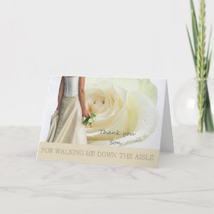 Sohn-Dank für gehen ich hinunter Gang Dankeskarte