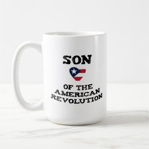 Sohn der American Revolution USA Star Eagle Dad Kaffeetasse