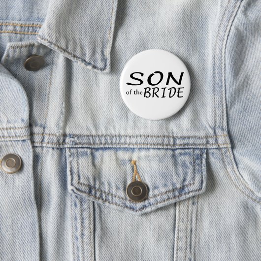 Sohn der Braut Button (Beispiel)