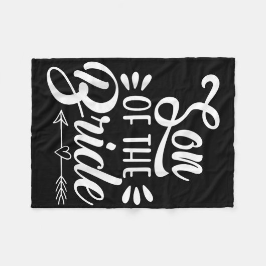 Sohn der Braut Hochzeitsfeier Bridal Showe Fleecedecke (Vorderseite (Horizontal))