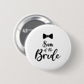 Sohn der Braut Hochzeitsfeier Sohn des G Button (Vorne & Hinten)